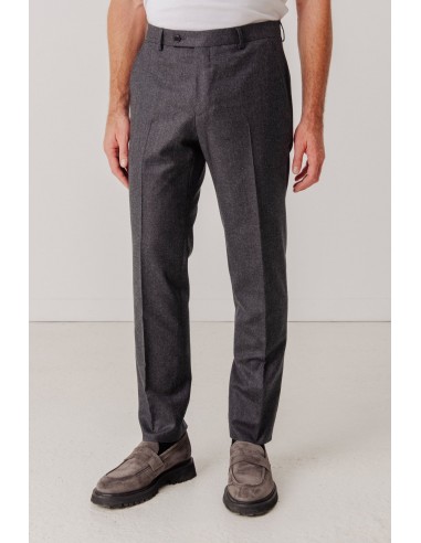 Pantalon en flanelle William Simple gris foncé paiement sécurisé