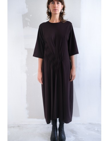 Jil Sander pleated dress brillant des détails fins