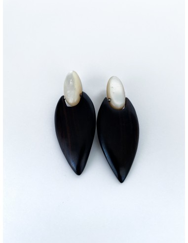 Ebony and nacre earrings pas cher chine