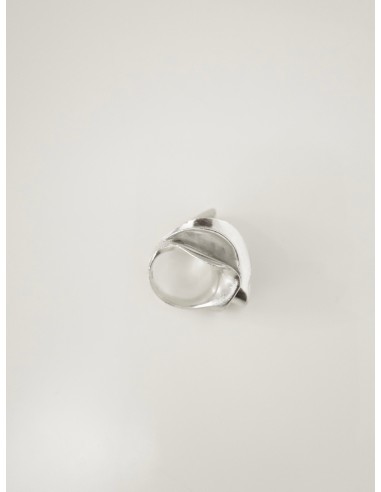 Sculptural silver ring vous aussi creer 