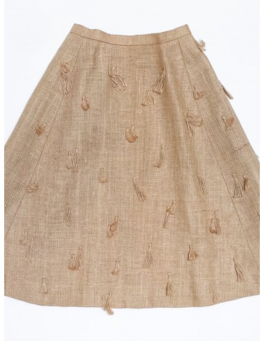 French handmade jute skirt Par le système avancé 