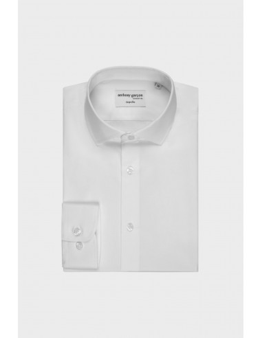 Chemise Slim Twill Blanc col italien meilleur choix