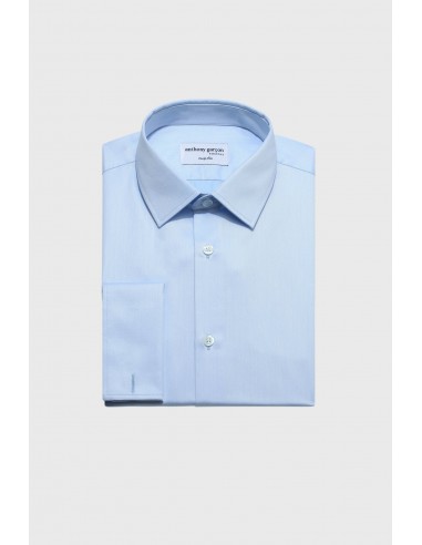 Chemise Slim Mousquetaire Bleu col français plus qu'un jeu 