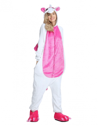 Combinaison Pyjama Licorne Ailée Fuchsia pas chere