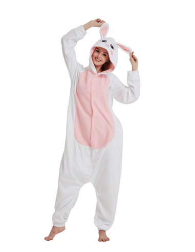 Combinaison Pyjama Lapin Blanc pas cheres