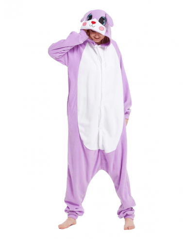 Combinaison Pyjama Lapin Mauve Livraison rapide