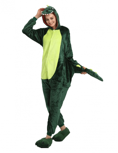 Combinaison Pyjama Dinosaure Vert pas cher 