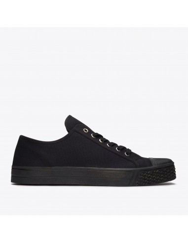 Low Top Vulcanised - Black / Black Sole les muscles