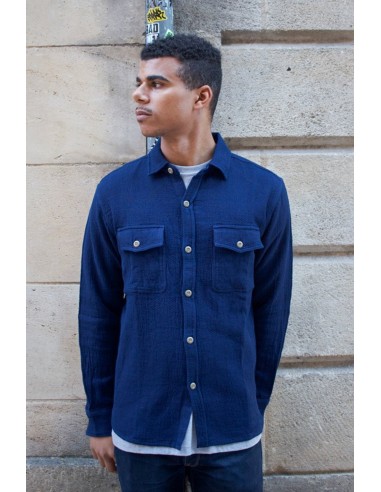 CPO Shirt - Indigo Sashiko pas cher 