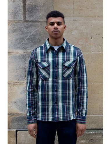 UES Heavyweight Flannel - Green & Navy l'évolution des habitudes 