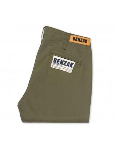 BC-04 Relaxed Chino - 8.5oz Aged Green Sateen Twill livraison gratuite