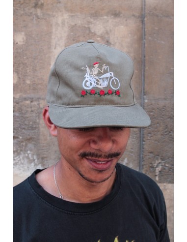 Cap Strapback USA - Dead Flowers - Khaki sur le site 