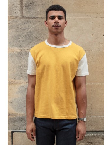 Ringer Tee SS - Mustard / Natural prix pour 