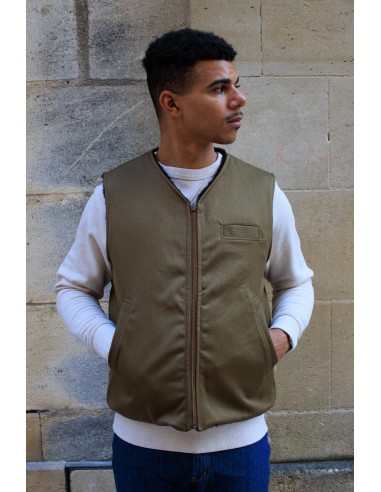 Deck Vest -Drap Bedford Cord de technologie