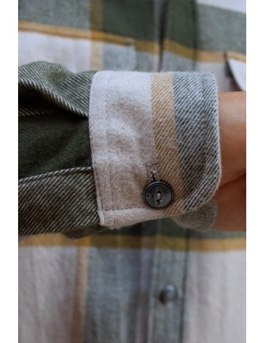 Foster Shirt - Khaki Flannel Paris Déstockage Promo