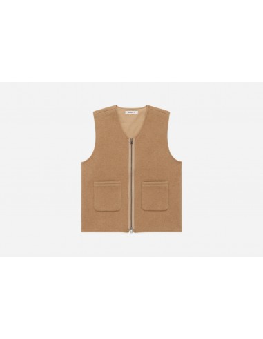 Zip Vest - Coyote Cashmere/Wool les ctes