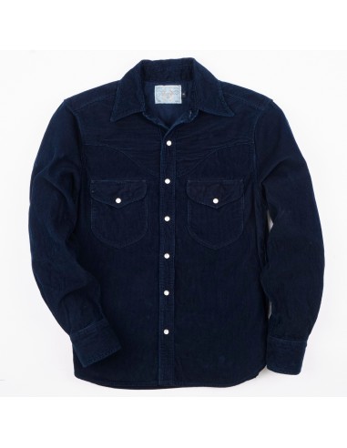 Packard Overshirt - Indigo Corduroy les muscles