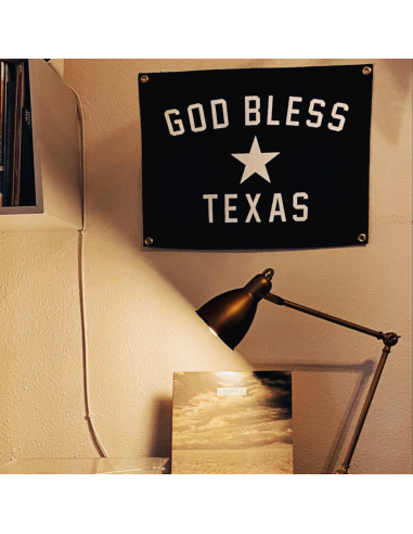 Wool Banner Made In USA - God Bless Texas livraison et retour toujours gratuits