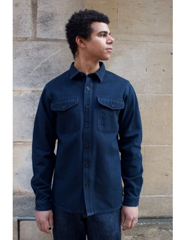 BWS-04 Scout Overshirt - 13oz Stay Blue x Black Modal BT suggérées chez