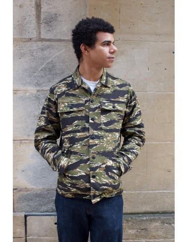 BWS-03 Military Overshirt - 8oz Tiger Camo Ripstop prix