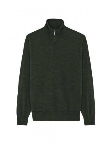 Pull Alistair en laine merinos vert en stock